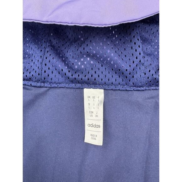 adidas Adult Arsenal Navy Windbreaker Jacket Blue Purple Large NWT $110 MSRP - Picture 6 of 6